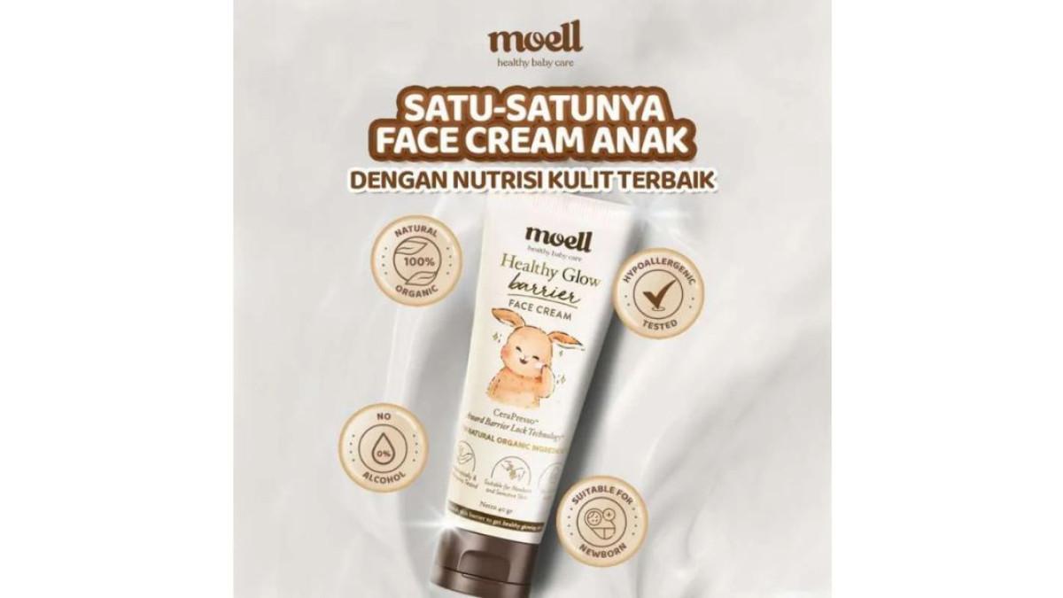 Review Moell Healthy Glow Barrier Face Cream, Pelembap untuk Bayi dan ...