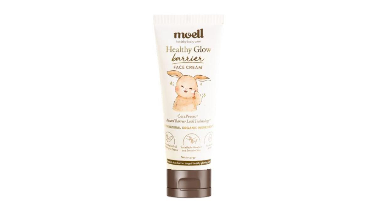 Review Moell Healthy Glow Barrier Face Cream, Pelembap untuk Bayi dan ...